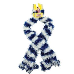 Magic Scarf Blue White Stripe Super Soft Versitile Winter Outdoor Apparel Womens